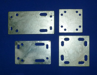 Galvanised Crossover Plate Complete with U/Bolts (CO/1.5 to CO/4.5)
