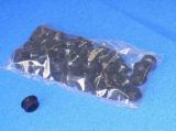 Black Ribbed Plastic Inserts - (12.5mm, 32mm)